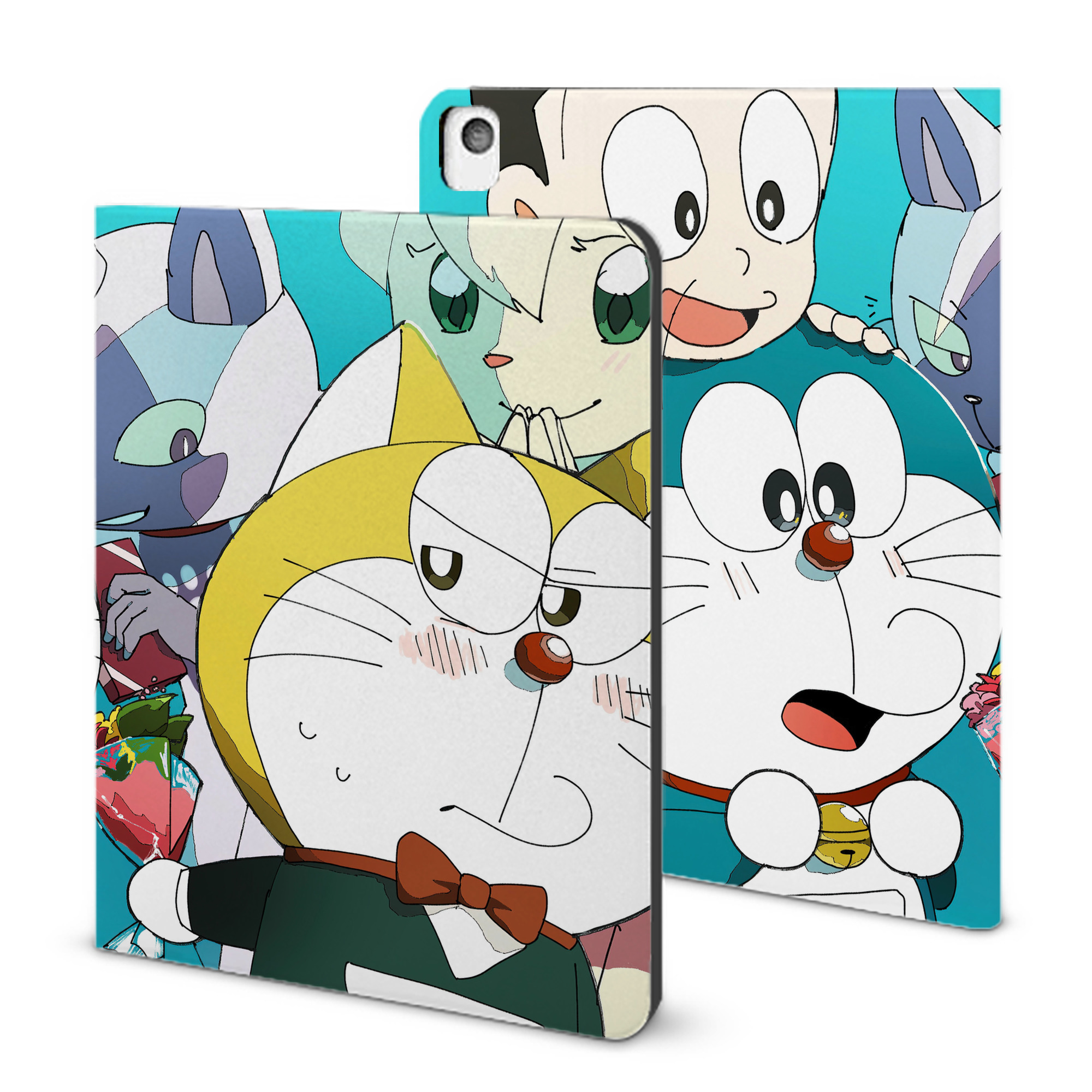 （画像用） ドラえもん Doraemon IPadケース ペンホルダー付き ブックスタイルデザイン